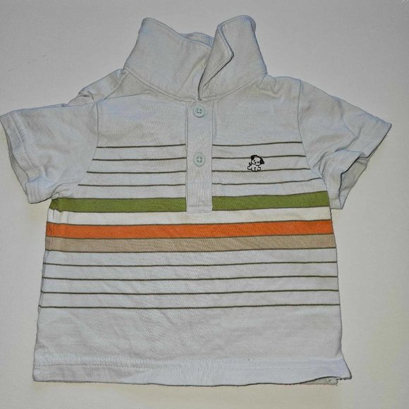 5/20 Old Navy Newborn polo light Blue Cotton t-shirt - Picture 2 of 3